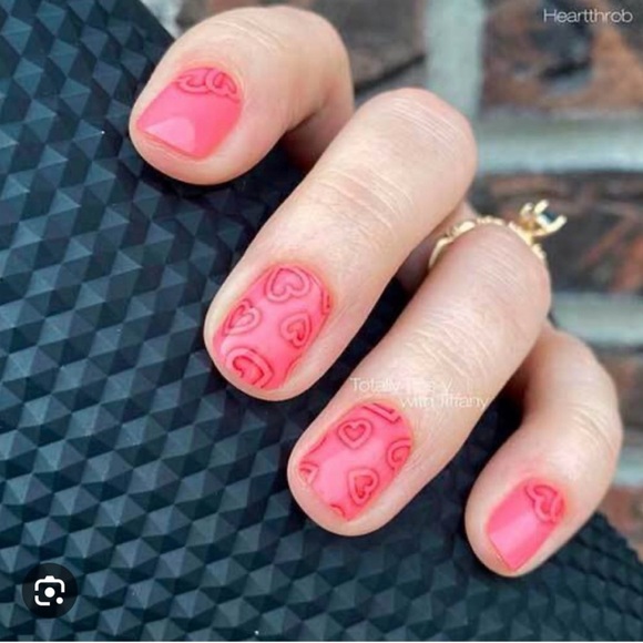 *Retired* Color Street: Heartthrob | Valentine’s Day Coral Pink Heart Love - Picture 9 of 13